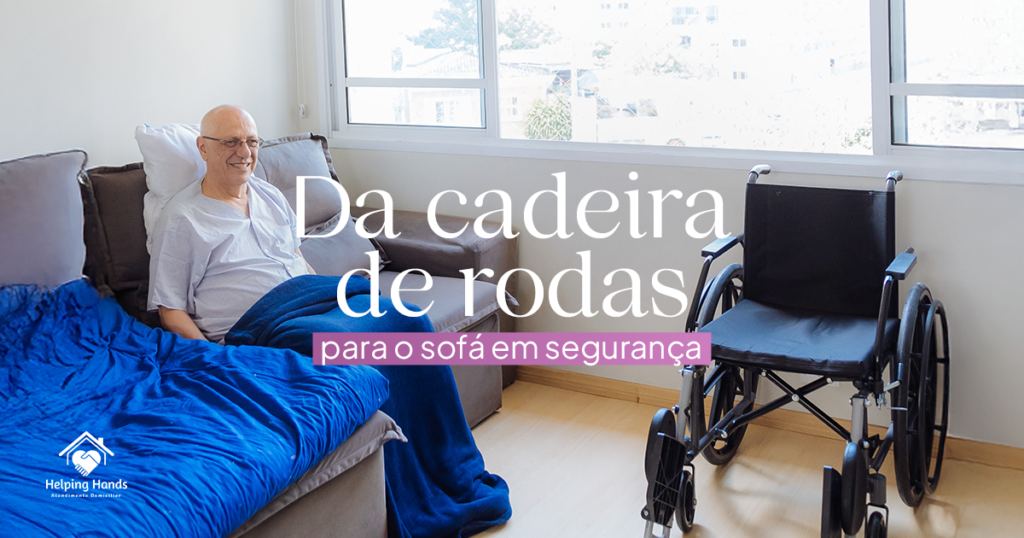 Da cadeira de rodas para o conforto do sofá em segurança